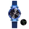 Relógios de pulso 2022 mulheres relógios moda luxo fivela magnética pulseira de aço inoxidável superfície refrativa luminosa dial quartzo watch266x