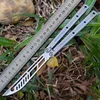 Theone Klasik Balisong Deniz Canavar Kelebek Eğitim Eğitmeni Bıçağı Keskin Jilt Salıncak Bıçakları Hom Yılan Basilisk BM42 BM51 BM46 3400 UT88 EX10 Triton Squid