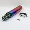 32.5MM Inlet Motorcycle Exhaust Pipe Stainless Steel Gatling Gun Style Motorbike Scooter End Muffler AK102 System