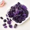 Naturliga råa kristaller Stenmineraler Prov Amethyst Rose Quartz Oregelbunden form Rough Rock Stone Healing Aquarium Decoration325n