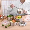 Large 2 3 4 Layer Stainless Steel Thermos Lunch Box Portable Thermal Insulation Food Container Office Picnic Bento Leakproof 210709