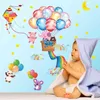 Hot Air Balloon Wall Sticker Home Decor Bedroom Wall Decal for Kids Room Decal Baby House Nursery Mural Poster DIY sk7020 210420