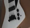 Vente en gros Best-New Arrival Guitare basse Thunderbird blanche à 4 cordes avec micro EMG