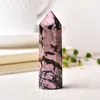 6-7 cm Natuurlijke Rhodonite Arts and Crafts Crystal Tower Gifts Healing Gepolijste Reiki Energy Steen Ornamenten