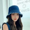 새로운 어부 모자 파나마 데님 양동이 모자 야외 남자들은 코튼 버킷 모자 씻어 힙합 Gorros Bob 모자