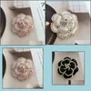 Pins Brooches Jewelry Big Camellia Pearl Brooch For Women Brand Desinger Broach Lapel Pin Collar Clips Broches Drop Deliv70147772353182