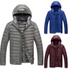 Мода бренд зимних мужчин вниз пальто мужские повседневные толстые теплые твердые цвета вниз куртки мужские стройные помещения вниз пальто G1108