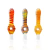 Nector Collector for Smoking Glass NC Kit med 10mm kvarts Tips Keck Clip Hookahs Silikonbehållare Reclaimer Wholesale