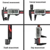 Acalox Touch Digitale remklauw Koolstofvezel Liniaal Groot LCD-scherm Inch / Metric Conversion 0-6 Inch / 150 mm Meetgereedschap 210922