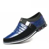 Men leather shoes color black brown blue white orange comforrable mens trend casual sneakers size 39-45