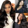 Glueless Body Wave U Part Wigs 100% Human Hair 100% Unprocessed Full End UPart Humans Hairs Left Side Open Wavy Wig 250Density
