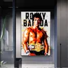 Acquerello astratto Rocky Balboa Boxe Bodybuilding Pittura su tela Poster Stampe Wall Art Immagine motivazionale per la decorazione domestica