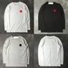 Fashion Men's T-Shirts Long Sleeve Cotton High Quality Long Sleeve Sweatshirt Red Heart Hip Hop Men Streetwear Causal Base Sh228D