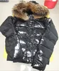 Women Nylon Down Short Jacket Fur Designer Lady Warm Hooded Snap Button Zip Closure Outwear Fashion Girl Stand Collar Padded Coat