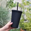 16oz Acrylic Cone Tumbler Double Wall Insulated Water Cup With Lid Straw Colorful For Home Supplier Travel Bottle