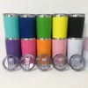 Travel Ice Cup 20oz Tumbler 304 Stainless Steel Colourful Wide Mouth Bottle Double Wall Vacuum Insulated Coffee Mug