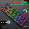 T60 62 Клавиши Механическая клавиатура NKRO 18 Kind Baintlight Typec USB Wired Wired Pwired Waterpaint ABS Cap для 60 PC Gaming 2106103733567