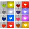 5Pcs Cute Heart Shape Reflective Keychain Bag Pendant Accessories Doft PVC Reflector Keyrings For Visible Safety G1019