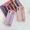 Mode Leder Telefon Fällen Für iPhone 13 Pro Max 12 11 Xs XR X 8 7 Plus Zurück Abdeckung Shell armband Handy Fall