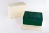 Documentos de correspond￪ncia originais Bolsa de presente para presente de seguran￧a Top Green Wood Watch Caixa para Rolox Boxes Livros Rel￳gios Imprima Cart￣o personalizado W281I