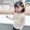 幼児の子供TシャツレターベビーガールTシャツカジュアルスタイルキッズトップス春秋の女の子服210412