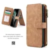 حالات الهاتف مناسبة ل Apple 5 6 7 8 11 12 13 Pro X XS Max iPhone13Pro Multi-Function Wallet Leather Case