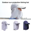 Outdoor Hats Windproof Adjustable Foldable Fishing Hat Wide Brim For Ear Flap Neck Cover Sun Cap