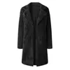 Kvinnors Fur Faux Kvinnor Ladies Lapel Teddy Bear Coat Fleece Jacket Overcoat Long Parka