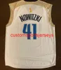 Mens Women Youth 2006 Finals Dirk Nowitzki Jersey Basketball Jersey Embroidery add any name number