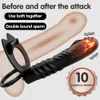 10 frequentie dubbele penetratie anale plug dildo buttplug vibrator voor mannen strap op penis vagina plug volwassen seksspeeltjes voor parenfactory nare