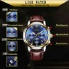 Lige Mode Horloge Mannen Sport Waterdicht Datum Analoge Quartz Mens Horloges Topmerk Luxe Business Horloge Relogio Masculino Q0524
