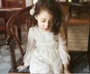 2020 Nowe bajki dziewczyny koronki sukienka białe długie rękawy księżniczka dziecięcy dziewczynka sukienka dziewczynka ubrania dzieci sukienki dla dziewczyn g1129