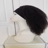 Бразильский человеческий Virgin ReMy Remy Headband Парики Парики 9a Products Необработанные натуральные AFRO Kinky Crarse для Beaty Black Womens