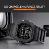 Skmei LED шагомер Calorie Mens Tracker Chrono Водонепроницаемые мужские наручные часы Смотреть моду спортивные мужские часы Reloj Hombre 1743 Q0524