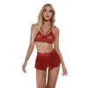 2021 Ny sommarunderkläder Kvinnor Sexig hög kvalitet Bekväm Transparent Lace Gace Nightwear 211208