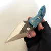 Begränsad anpassad version Stitch Mapp Borka Folding Kniv Hög hårdhet Rock Grind M390 Blade Modig Titanum Handtag Starkt Utomhusficka EDC Tactical Tools