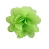 2" mini 12 solid color chiffon fabric rose flower for baby hair accessory shoe Decorate 60pcs/lot