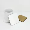 10*10cm Sublimation Coaster Wooden Blank Table Mats MDF Heat Insulation Thermal Transfer Cup Pads for DIY Lover