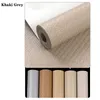 Wallpapers Modern Solid Color Straw Linen Wallpaper PVC Brown Grey Wall Paper Roll Living Room Bedroom TV Background Home Decor Simple