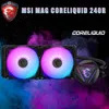 Chłodzenie wodne MSI MAG Cooleriquid 240R 360R RGB Cooler Support wentylatora AMD Intel CPU Płyta główna ARGB 120 × 120 × 25mm fani Chłód