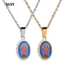 Hangende kettingen xlnt groothandel gelukkige goud zilver kleur email gezegend ketting vrouwen meisjes christendom sieraden