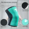 1 paar 7mm Nieuwe Gewichtheffen Compressie Kniebeschermers Squat Gym Oefening Knie Protector Powerlifting CrossFit Fitness Training Q0913