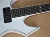 Fabrika Özel Sıradışı Şekil Beyaz Vücut Elektro Gitar Gülağacı Klavye, Siyah Donanım, Özelleştirilmiş Hizmetler Sağlama