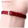 Laopijiang 6mm 8mm 예쁜 아가씨 정품 가죽 스트랩 얇은 일반 시계 밴드 시계 액세서리 패션 팔찌 + 도구