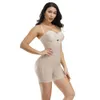 Femmes minceur corps complet Shaper fermeture éclair ventre taille formateur bras courts Shapers sous le buste post-partum récupération Shapewear bout à bout L3233364