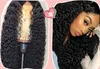 Ishow Mode 24 Zoll menschliches Haarperücken Frauen in einer langen lockigen Perücke und eine kleine lockige Wellenhellbraun dunkelbrauner Naturfarbe6404717