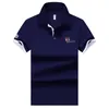 Uaicestar Summer Solid Color Polo Men Markie wysokiej jakości haft z krótkim rękawem koszula polo Casual Fashion Men Polo Shirts 220702