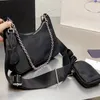 Black Crossbody Bag мода плеча подмышечная сумка багажник сумка дамы кожаные сумки старинные парашютные нейлоновые сумки хобго высококачественные монтажные кошельки карман