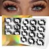 Thick Curling False Eyelashes 12 Pairs Set Natural Long Multilayers Handmade Reusable 3D Fake Lashes Extensions Makeup Accessory For Eyes 8 Models DHL Free