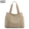 Einkaufstaschen für Frauen Handtaschen Leinwand Multifunktions Schulter Weibliche Luxus Designer Einfache Damen 220307